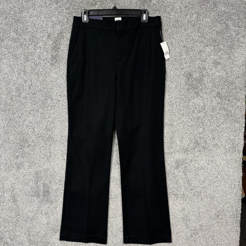 Gap High Rise Slim Boot Dress Pants Womens 8 31x31 Black Minimalist Old Money